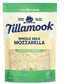 Whole milk mozz shreds