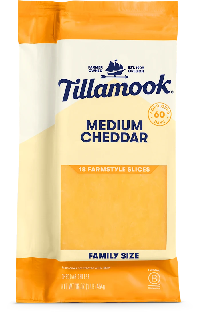 Medium Cheddar Cheese Slices