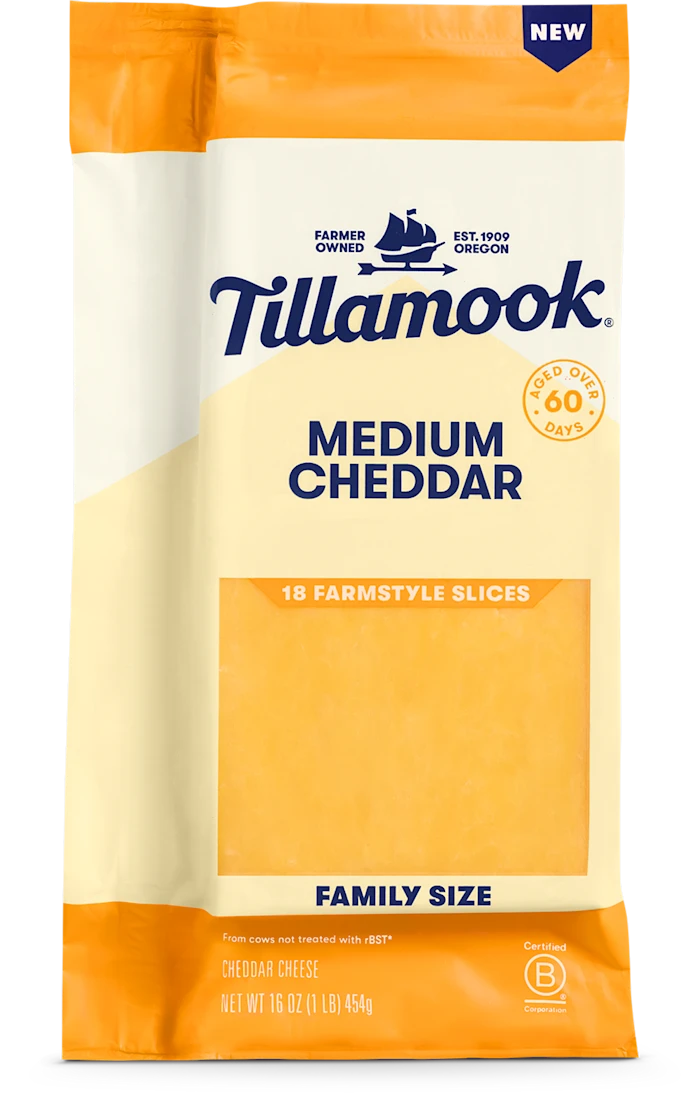 Medium Cheddar Cheese Slices