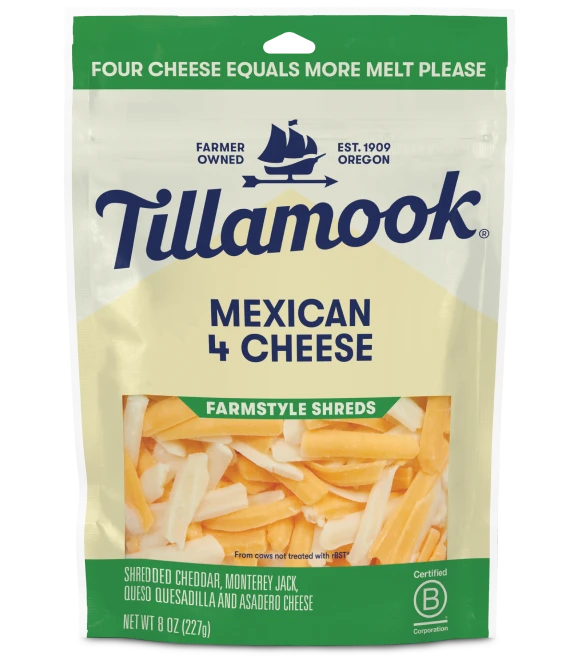 Tillamook Shredded Mexican 4 Cheese