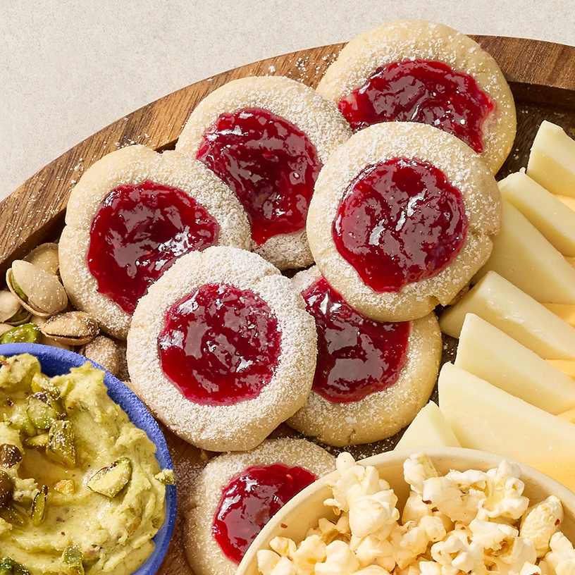 Raspberry Thumbprint Cookies
