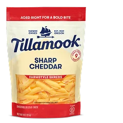 Sharp cheddar shreds