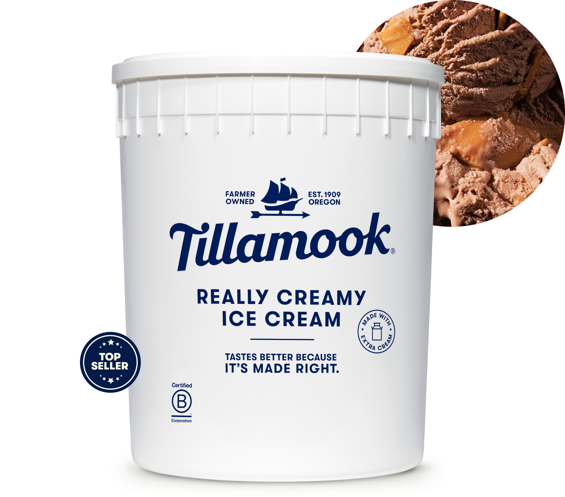 Chocolate Peanut Butter Ice Cream - Tillamook