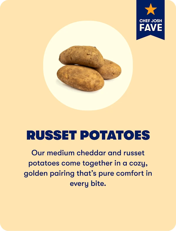 Russet potatoes