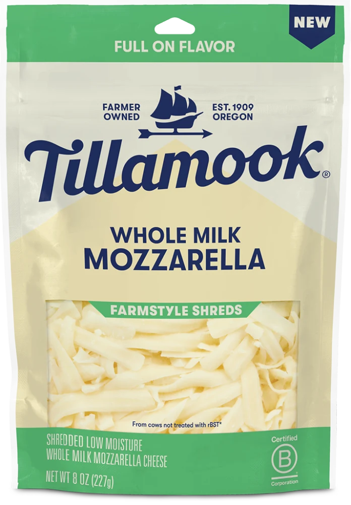 Whole Milk Mozzarella Farmstyle Shredded Cheese