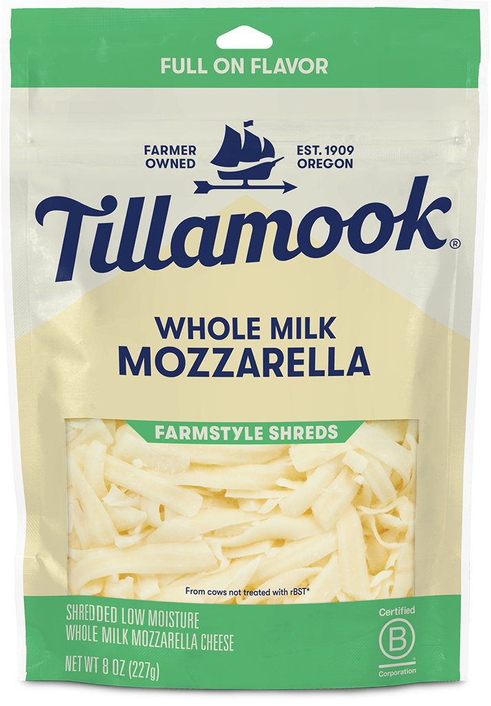 Whole Milk Mozzarella Farmstyle Shredded Cheese - Tillamook