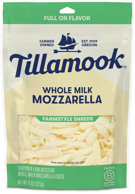 Whole Milk Mozzarella Farmstyle Shredded Cheese