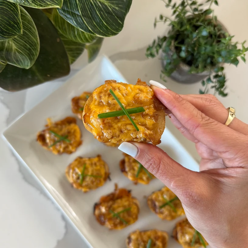 Caramelized Onion & Cheddar Crostini card image