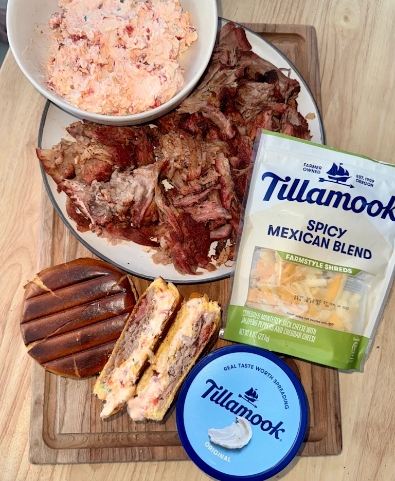 Cheesy Pimento & Pulled Pork Grilled Panini - recipe detail