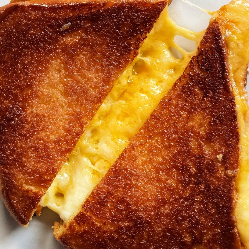 Caramelized Sugar Grilled Cheese Sandwich
