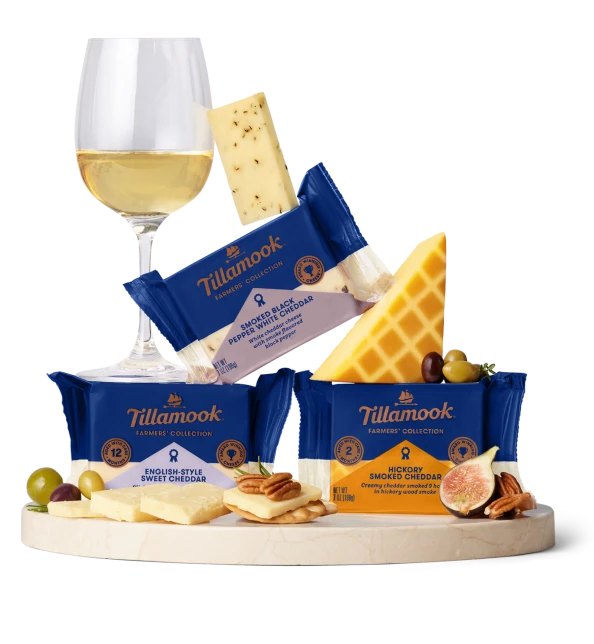 Tillamook Farmers collection cheese and wine