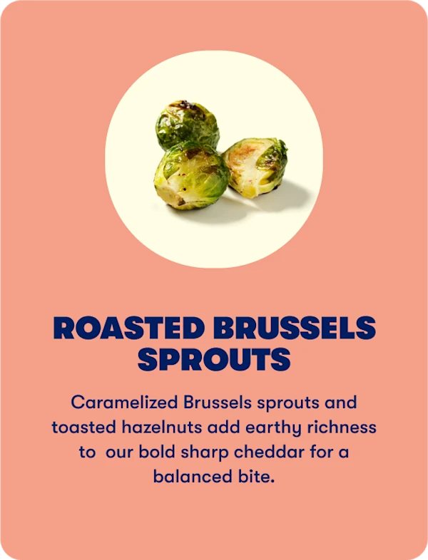 Roasted brussels sprouts and hazelnuts