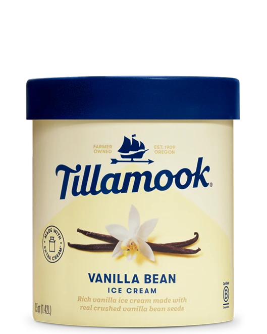 Tillamook Vanilla bean ice cream