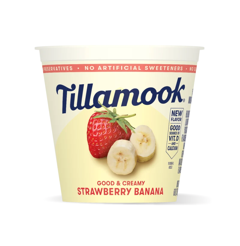 Strawberry-banana yogurt