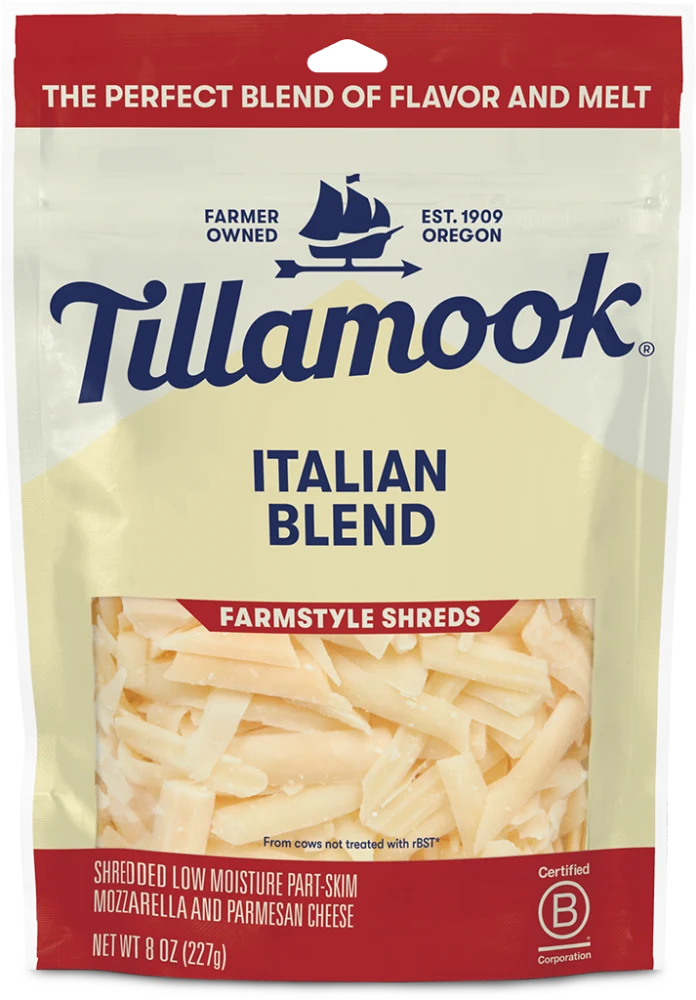 Shredded Italian Blend Cheese Thick Cut