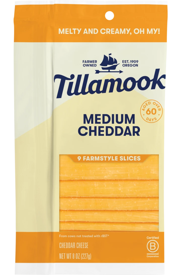 Medium Cheddar Cheese Slices