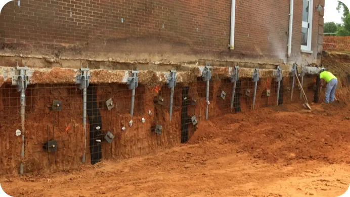 Commercial and industrial building foundation repair