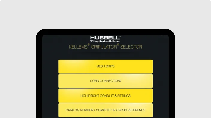 Kellems Product Selector
