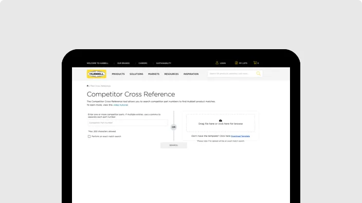 Hubbell Competitor Cross-Reference