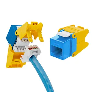 Install new Hubbell netSELECT Cat 6A jacks quickly and securely