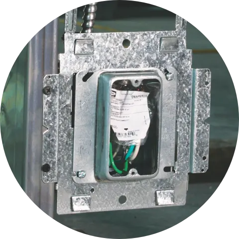 Rough-in with snap connectors