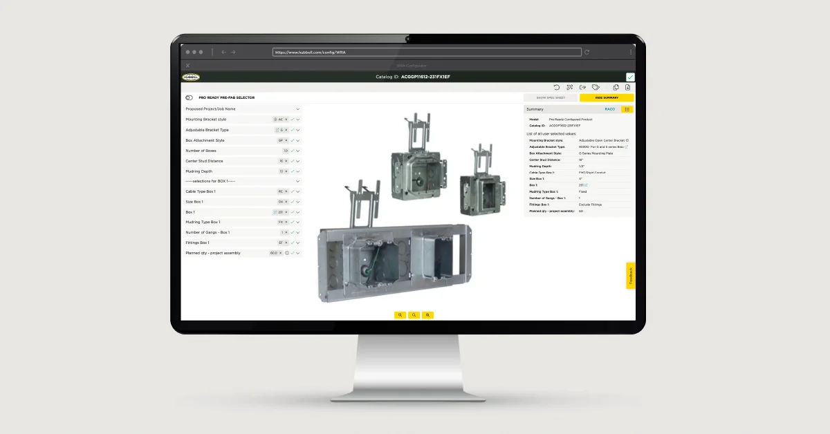 Streamline Electrical Box Assembly with RACO’s New Prefab Configurator Tool Streamline Electrical Box Assembly with RACO’s New Prefab Configurator Tool