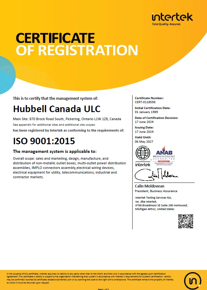 Hubbell Canada ULC