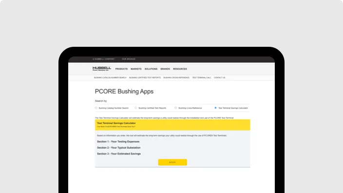 PCORE™ Test Terminal Savings Calculator