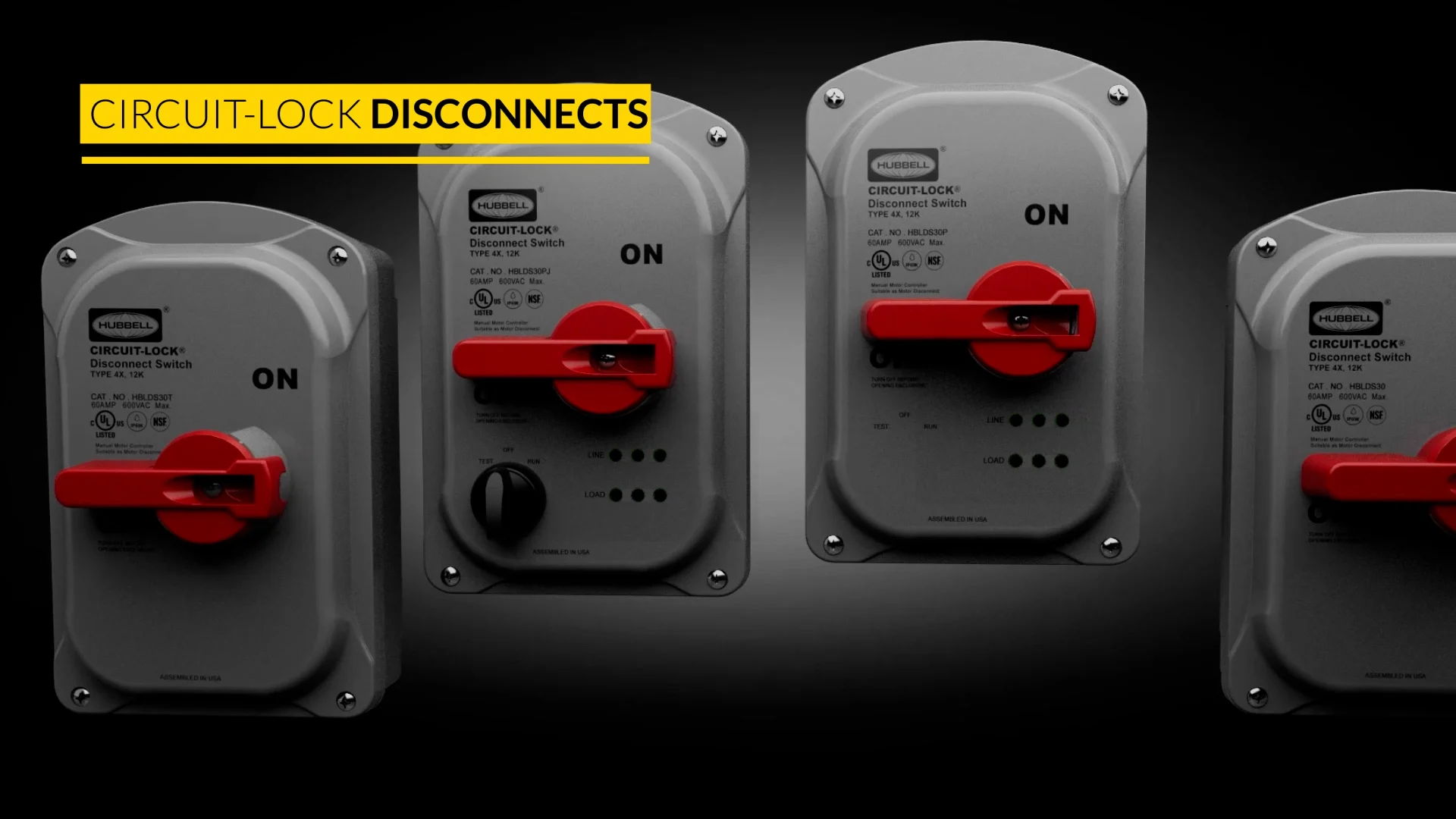 Circuit-Lock® Rounded Sloped Top Motor Disconnects