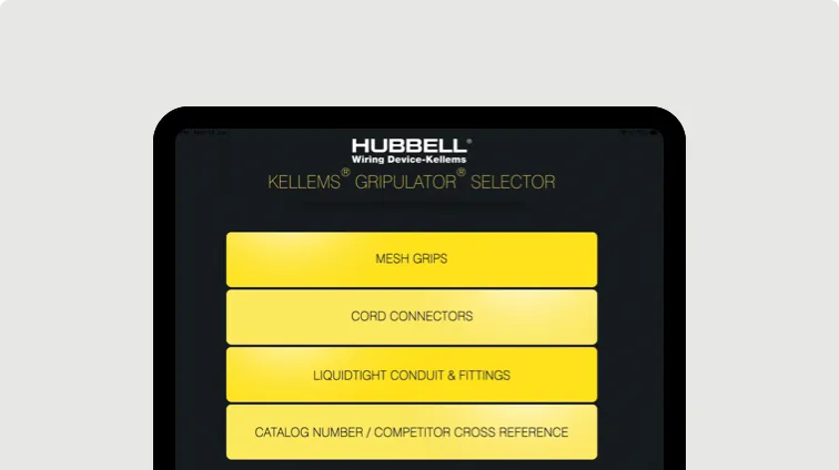 Kellems Product Selector