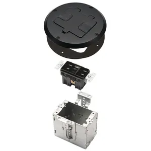 Floorbox kits with USB ports