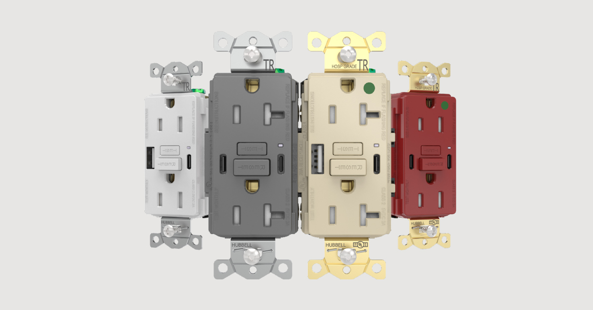 Power Meets Protection: Introducing Hubbell’s GFCI USB Receptacle