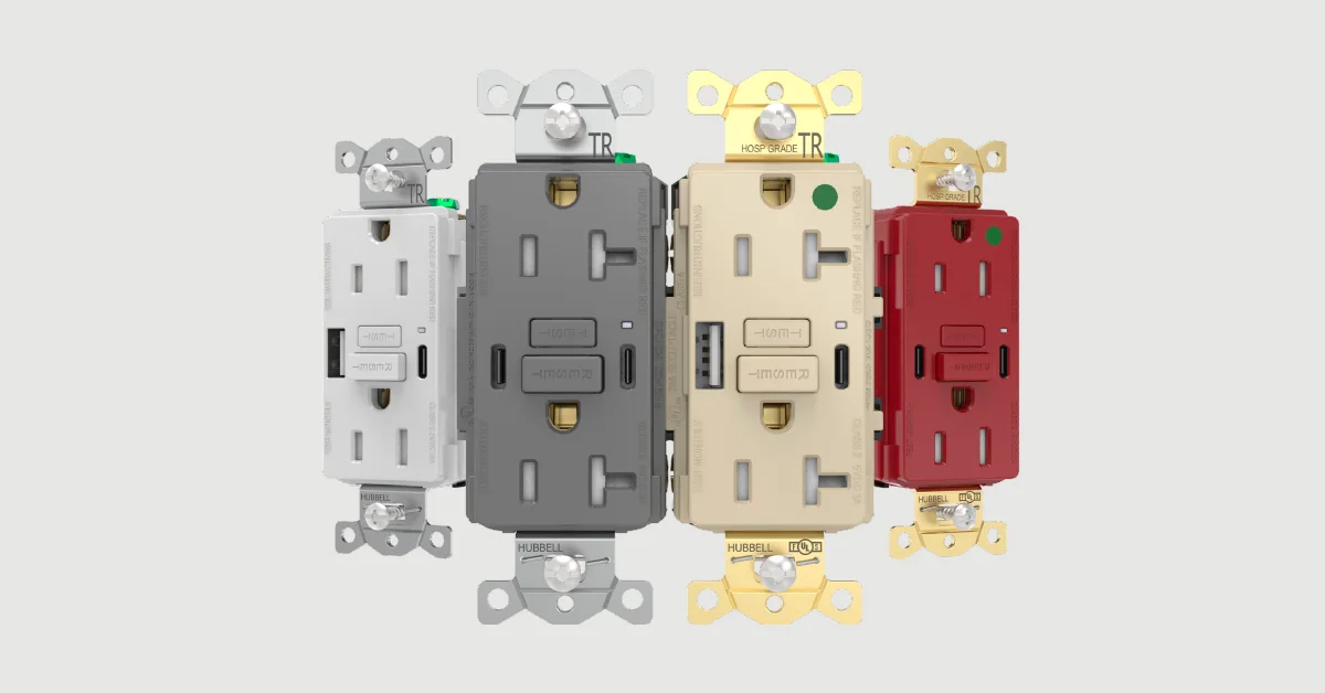 Power Meets Protection: Introducing Hubbell’s GFCI USB Receptacle