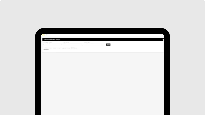 Arrester Certified Routine Test Reports