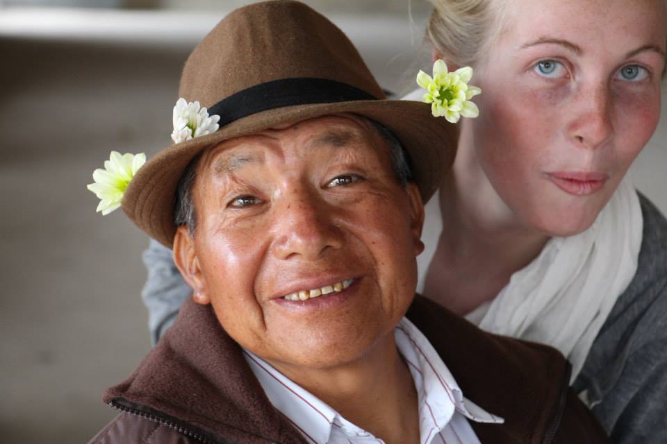 Elizabeth with Host Dad in Ecuador