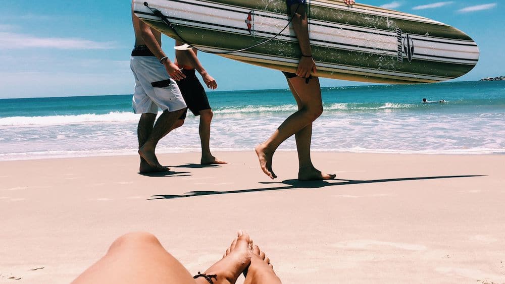 Lunch on the beach in Brazil