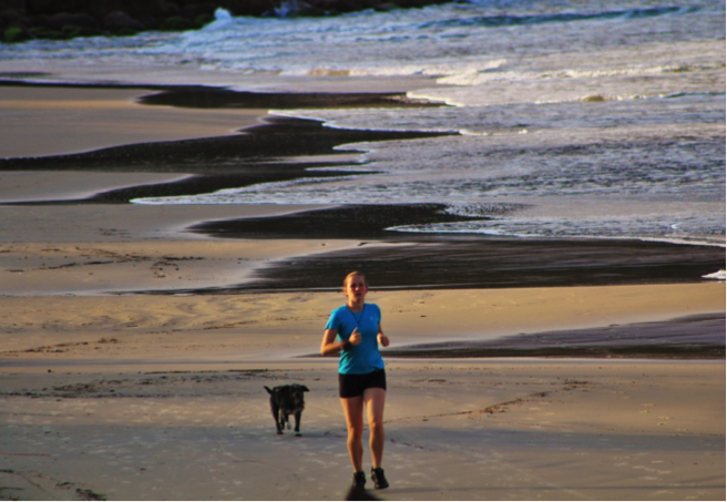 Sarah Murray - Running on beach