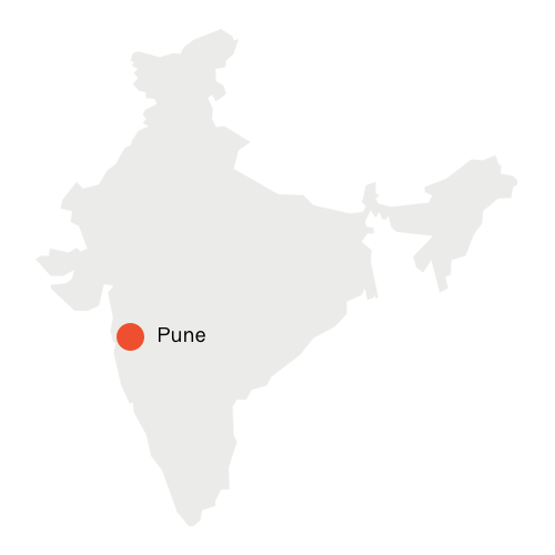 Pune, India map