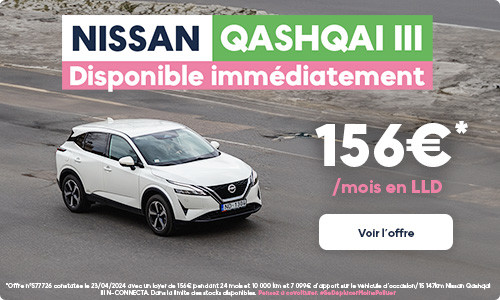 Nissan Qashqai Disponible immédiatement dès 156€/mois