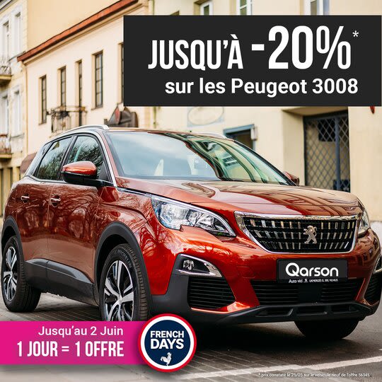 Peugeot 3008 offre french days