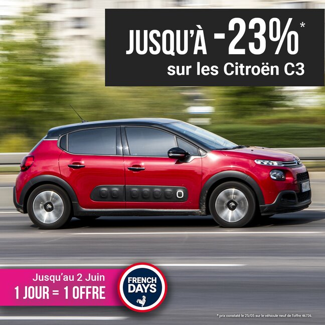 Citroën C3 offre french days