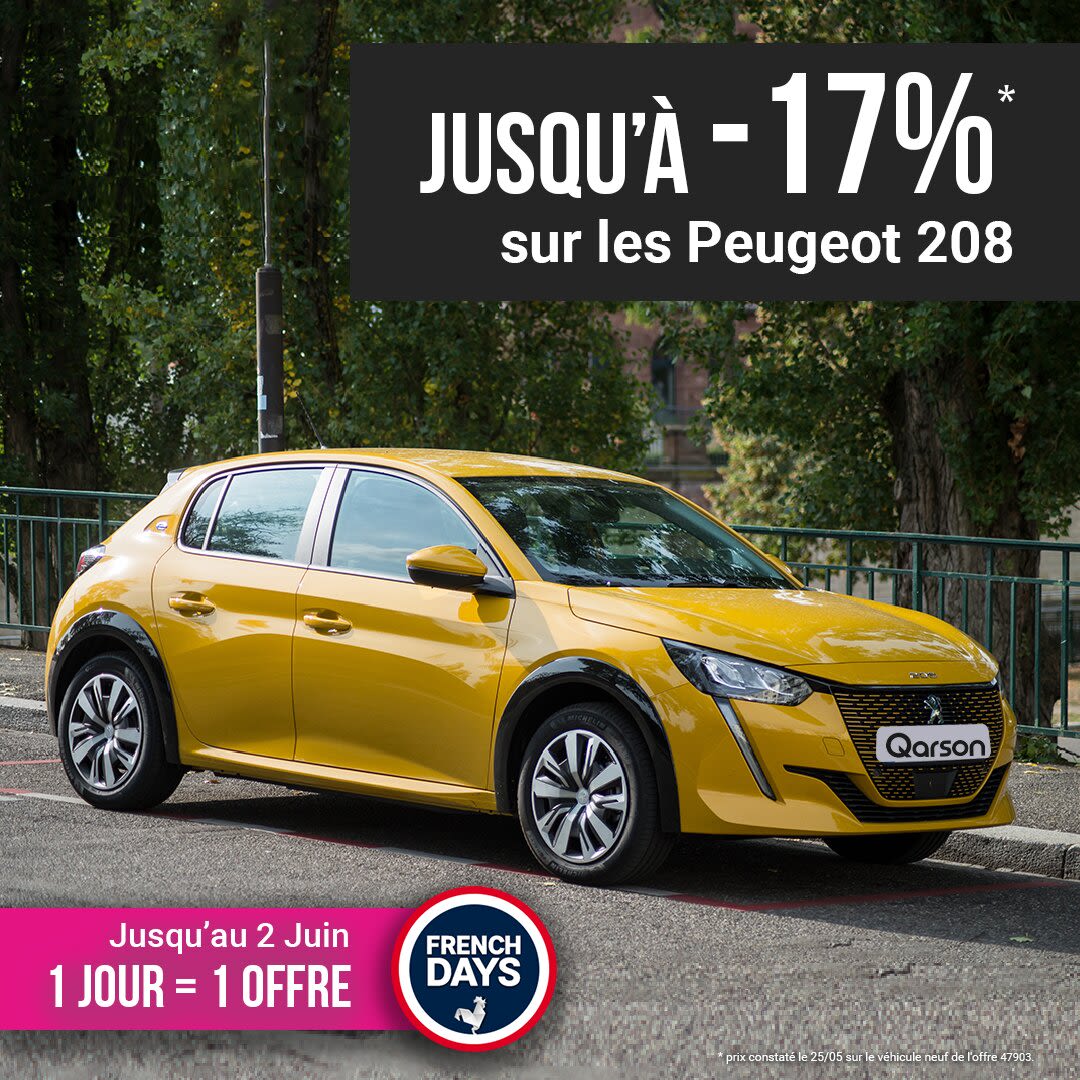 Peugeot 208 offre french days