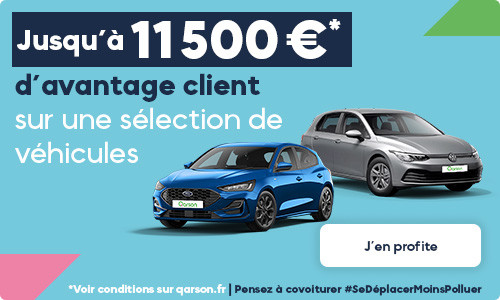 Jusqu'à 11 500 €* d'avantage client sur une sélection de véhicules