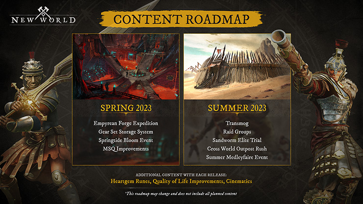 New World roadmap details every planned update for 2022