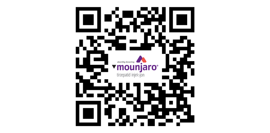 Qr kode for å booke møte om Mounjaro
