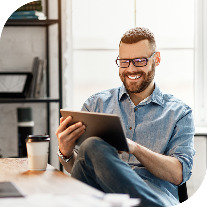 tax expert writing on notebook