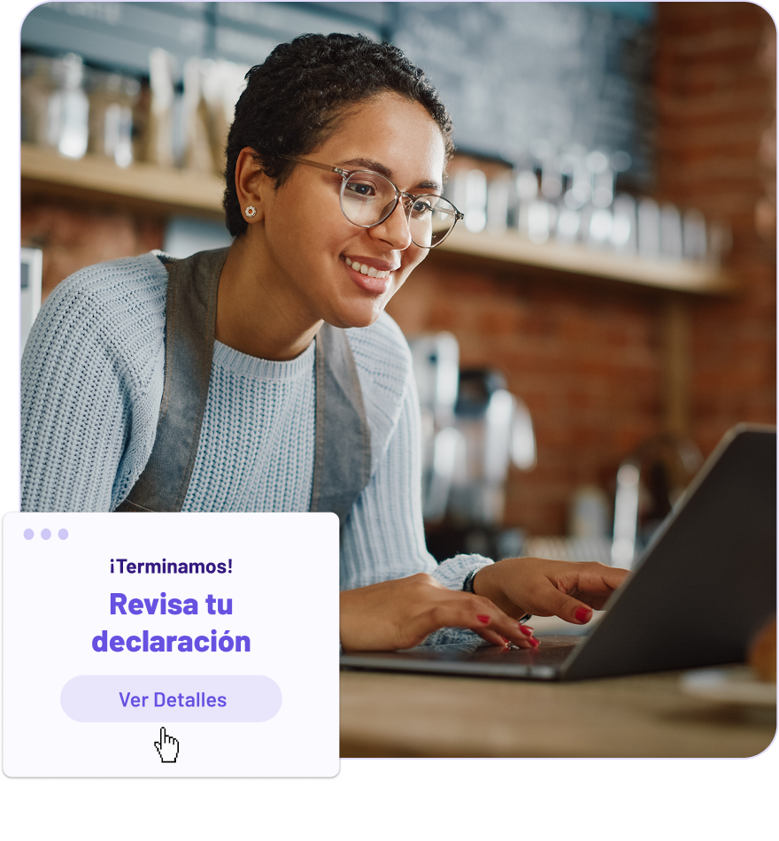 woman working on a laptop