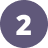 dark circle with white number 2 inside