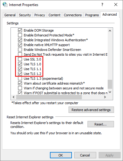 A screenshot of Chrome browser settings