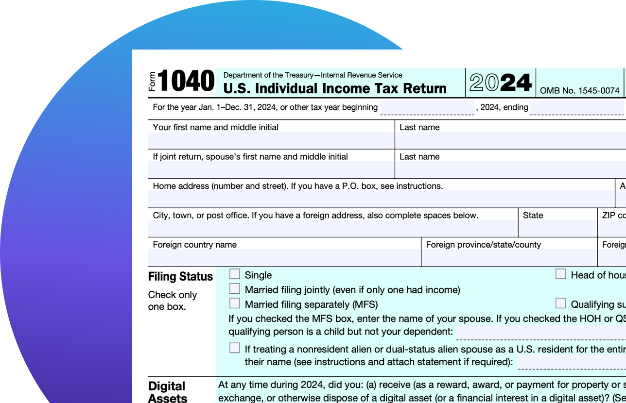 IRS 1040 tax form